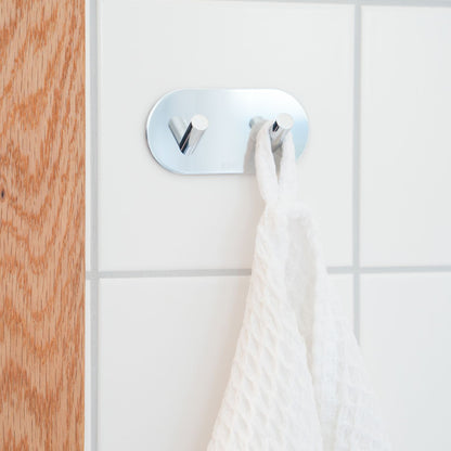 BESLAGSBODEN - Design Double Hook, Self-adhesive