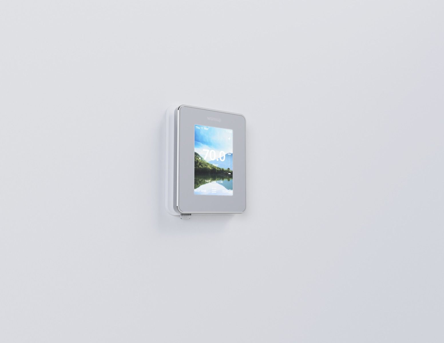 Warmup 7iE Smart WiFi MATTER Thermostat – Cloud White, 120V/240V (7IE-04-CW-LC)