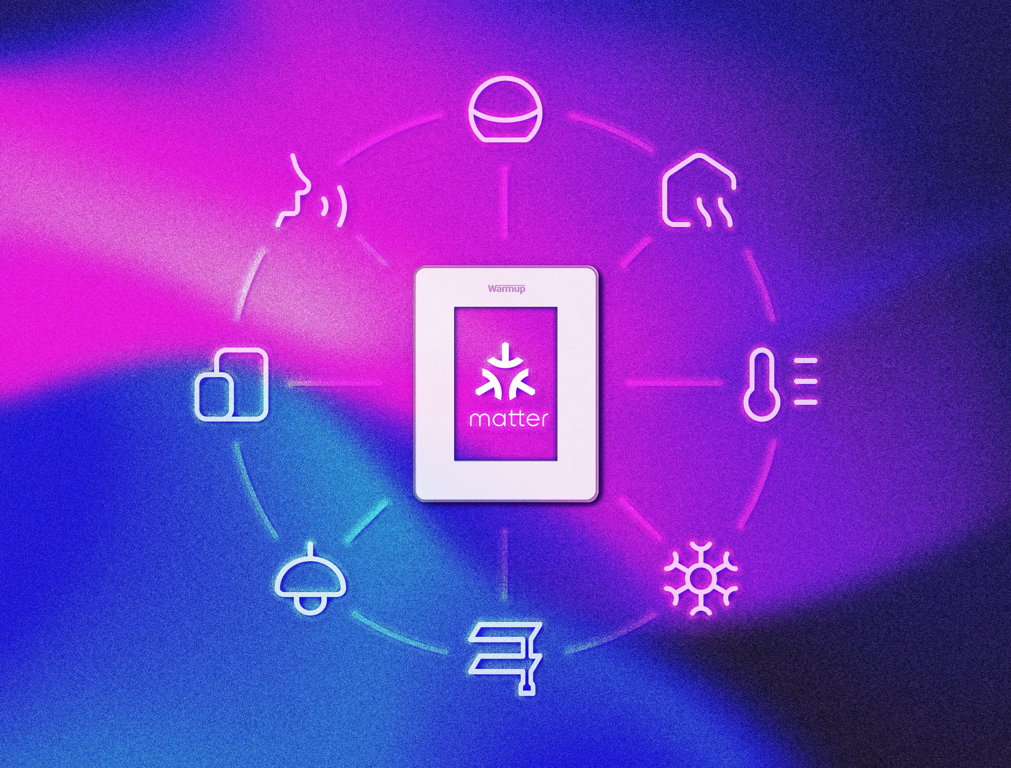 Warmup 7iE Smart WiFi MATTER Thermostat – Cloud White, 120V/240V (7IE-04-CW-LC)