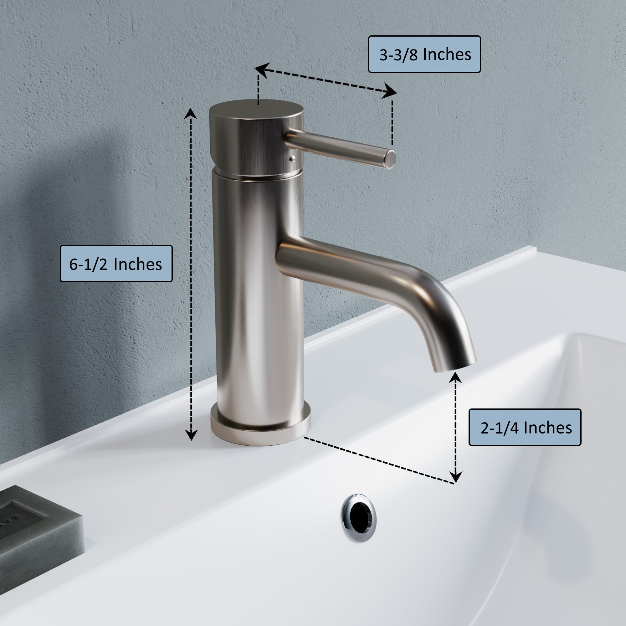 Single Handle Lavatory Faucet - 8001 011