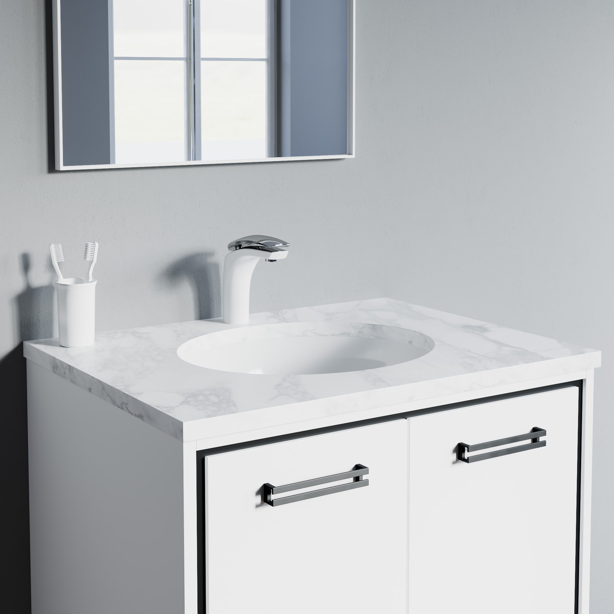 Single Handle Lavatory Faucet - 8001 017