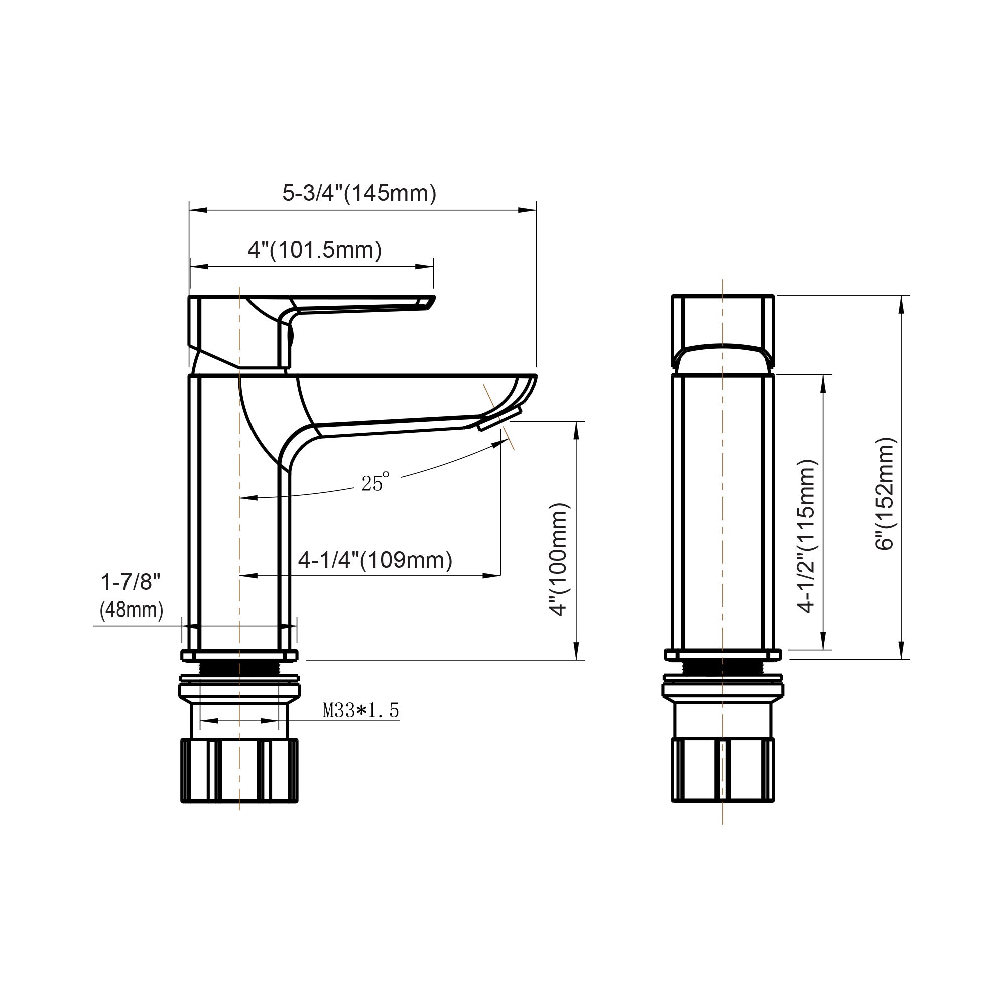 Single Handle Lavatory Faucet - 8001 021