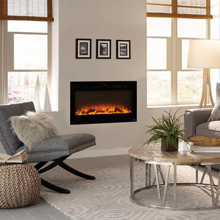 Touchstone Sideline® 36" Recessed Smart Electric Fireplace with Heat – 80014