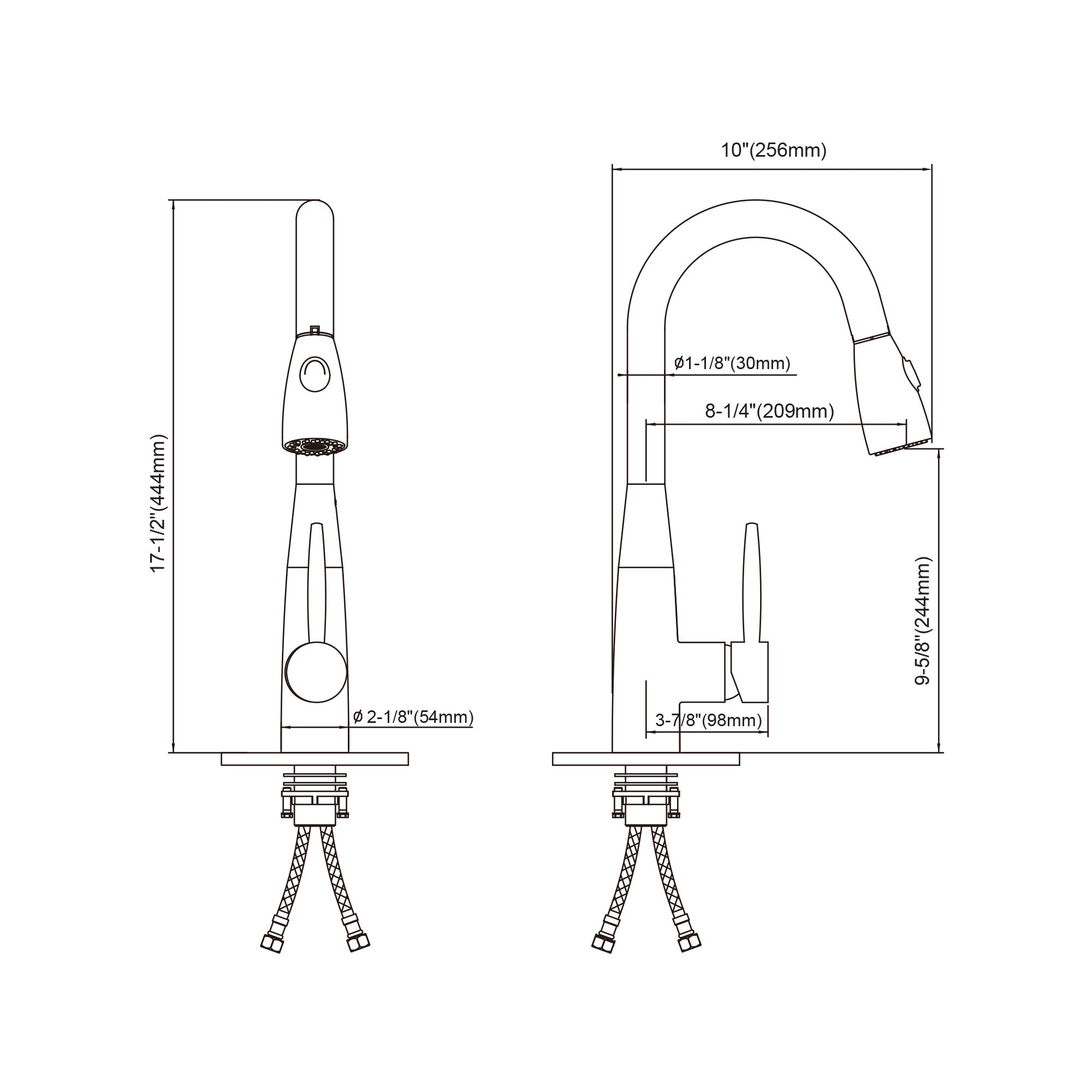 Single Handle Pull-Out Kitchen Faucet - 8002 005 02