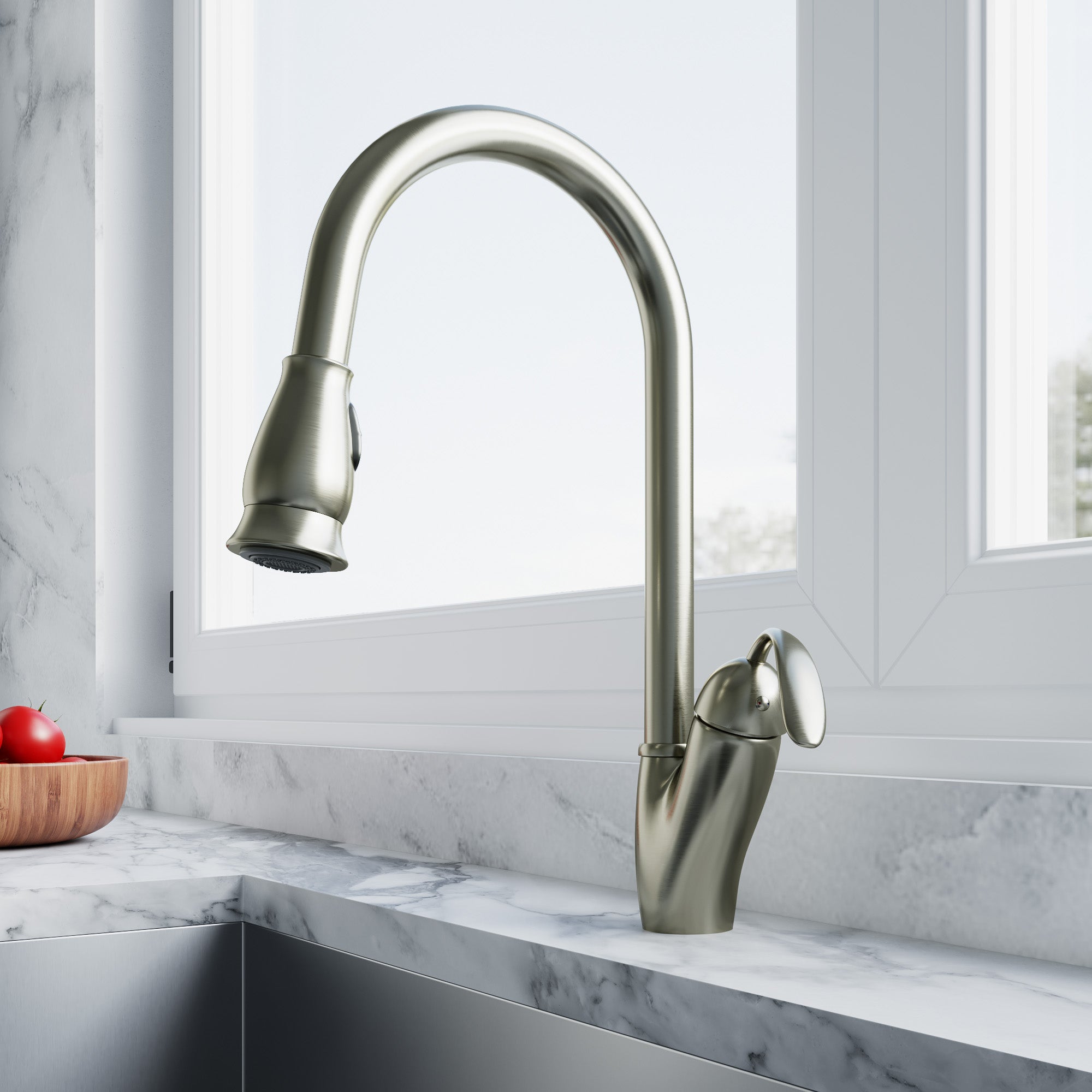 Single Handle Pull-Down Kitchen Faucet - 8002 011