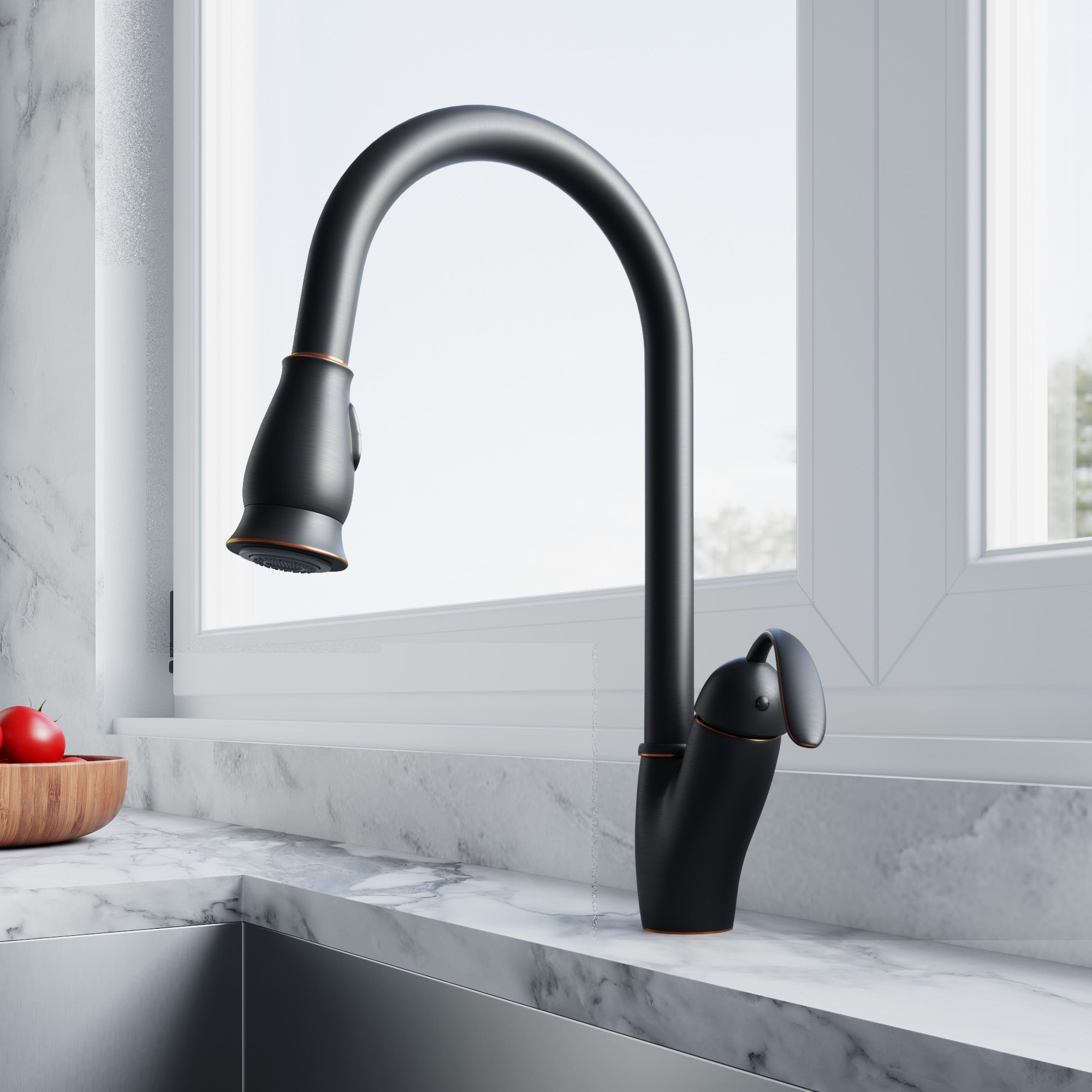 Single Handle Pull-Down Kitchen Faucet - 8002 011