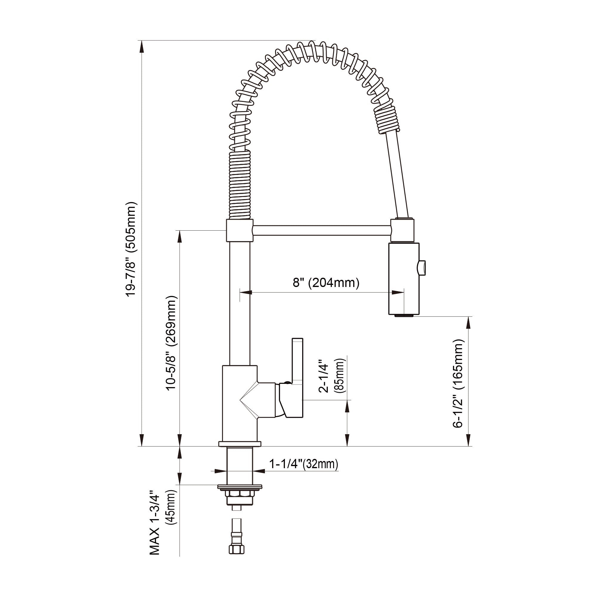 Single Handle Kitchen Faucet - 8002 006