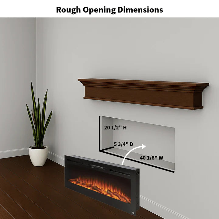 Touchstone Sideline® 45" Recessed Smart Electric Fireplace with Heat – 80025