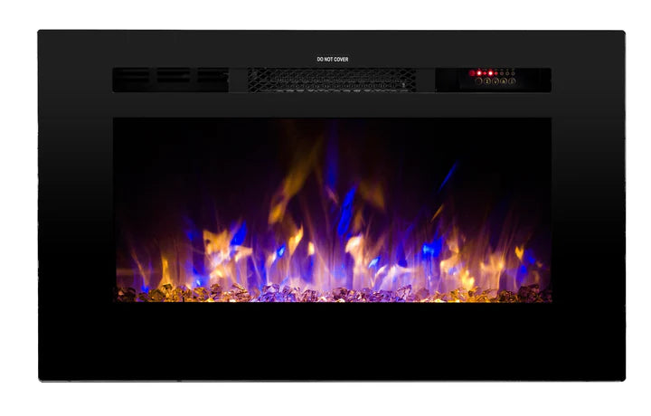 Touchstone Sideline® 28" Recessed Smart Electric Fireplace with Heat – 80028