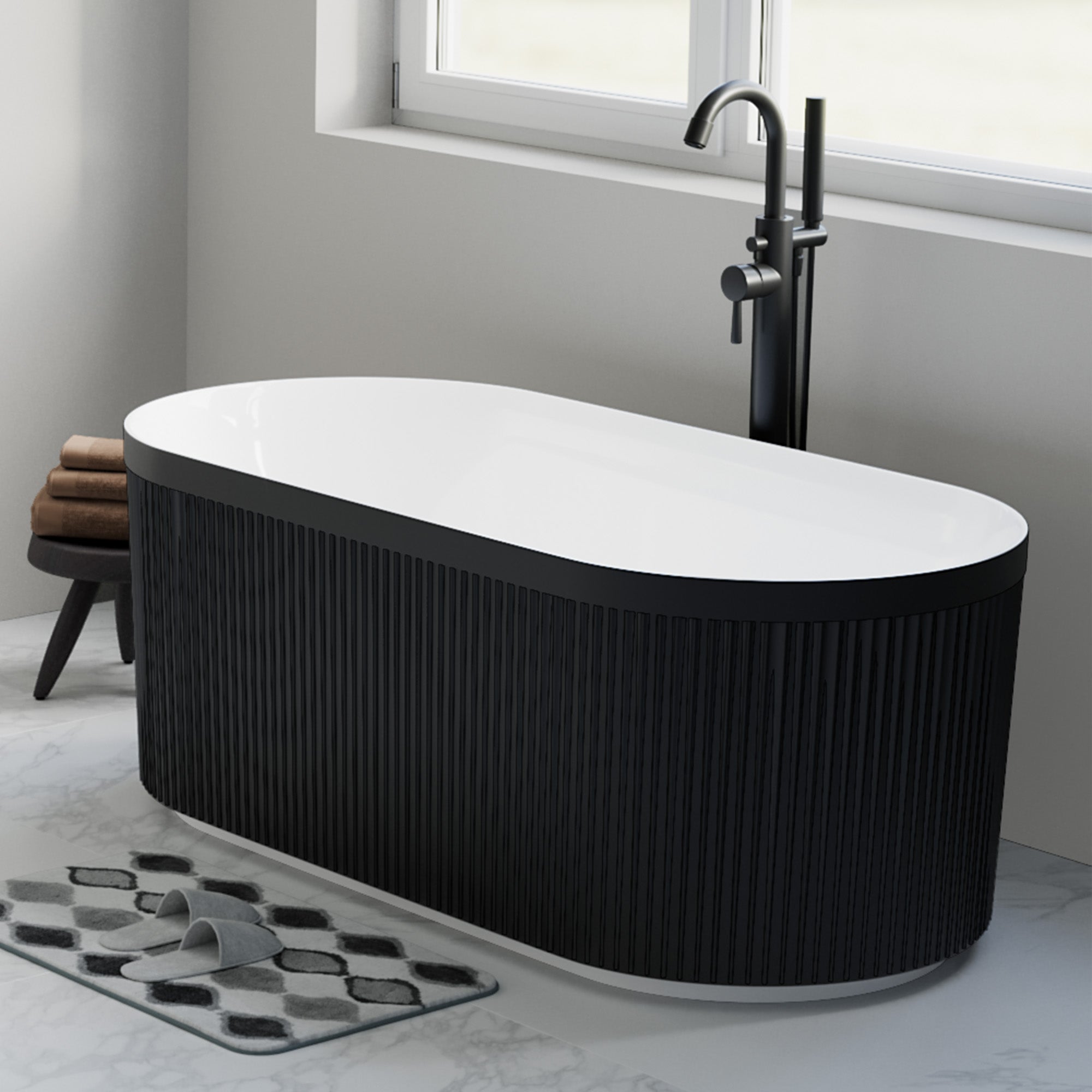Freestanding Tub Faucet and Hand Shower - 8003 001
