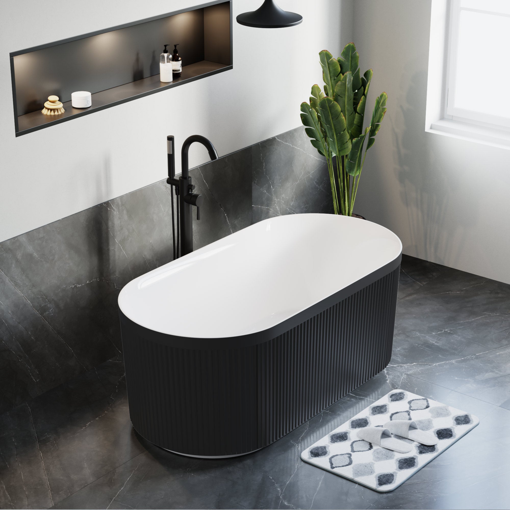 Freestanding Tub Faucet and Hand Shower - 8003 001