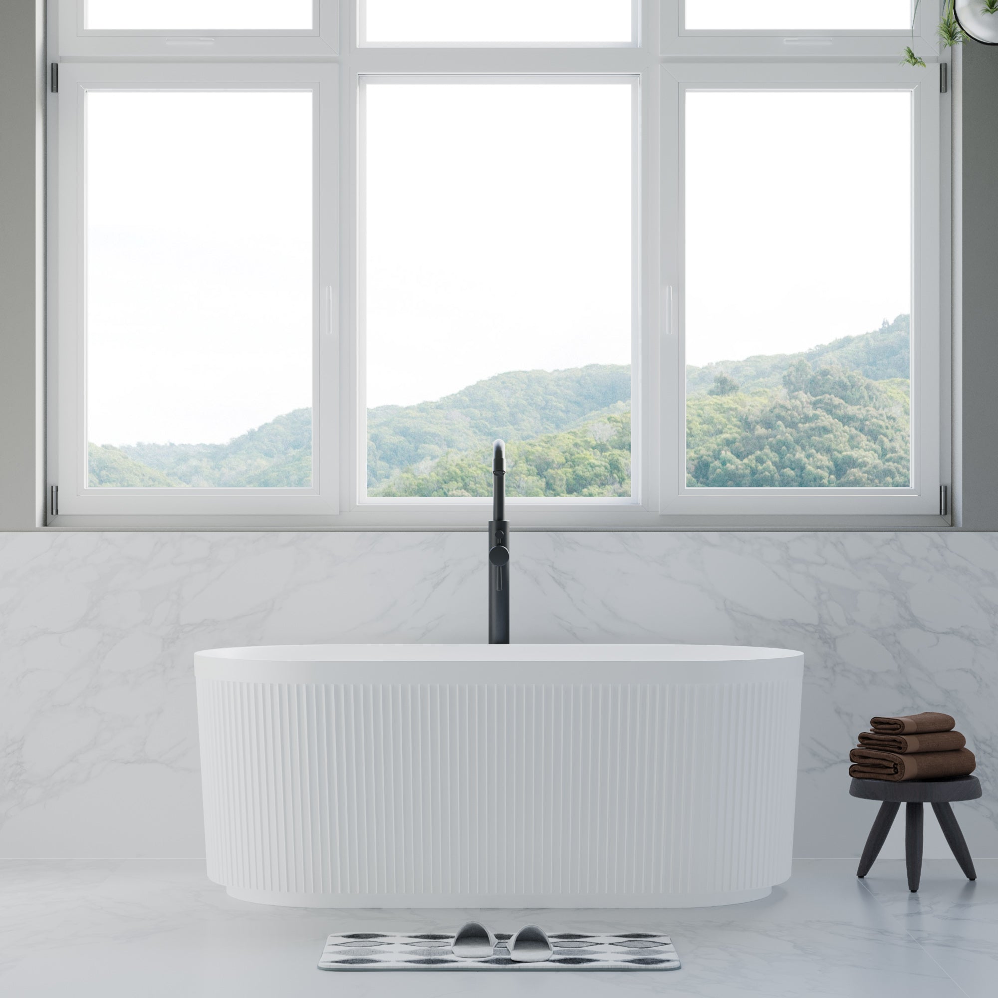 Freestanding Tub Faucet and Hand Shower - 8003 001