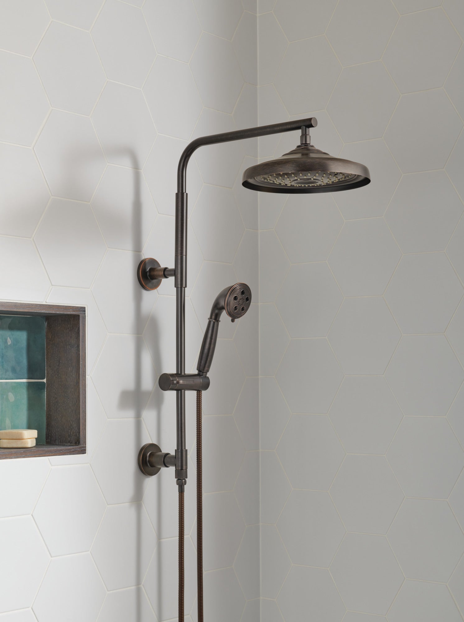 Brizo Essential™ Shower Classic Round H2Okinetic® Multi-Function Handshower