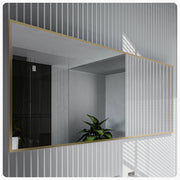 Eviva Gold Gold Metal Framed Mirror