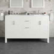 Eviva Cambridge 24 in. Gray Single Sink Bath Vanity with Quartz Top and Undermount Porcelain Sink (24"-60")