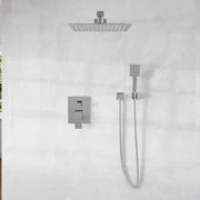 Eviva Edge Shower System with Slide Bar Hand-Shower and Thermostatic Valve
