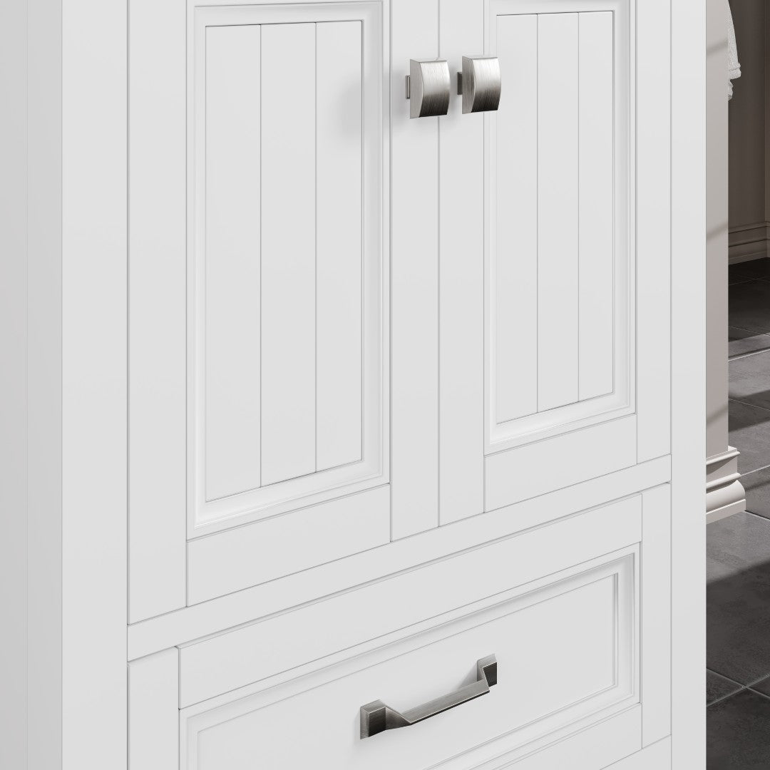 Eviva Britney Bath Vanity with Carrara Quartz Top and Undermount Porcelain Sink (24"-72")