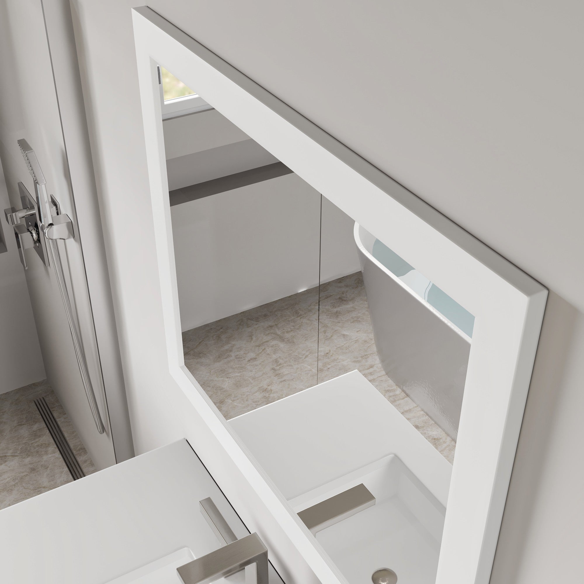 Eviva Sun Wooden Framed Mirror