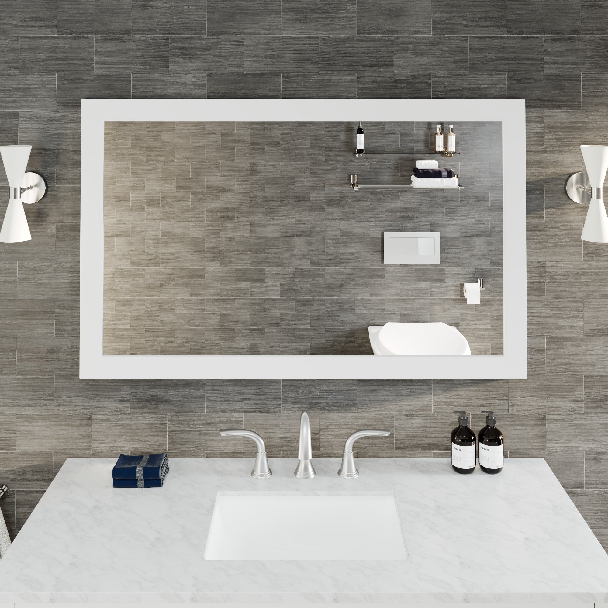 Eviva Sun Wooden Framed Mirror