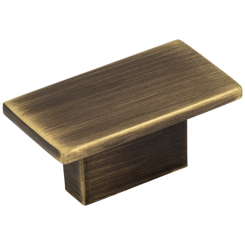 Hardware Resources 1-9/16" Overall Length Satin Nickel Rectangle Mirada Cabinet Knob
