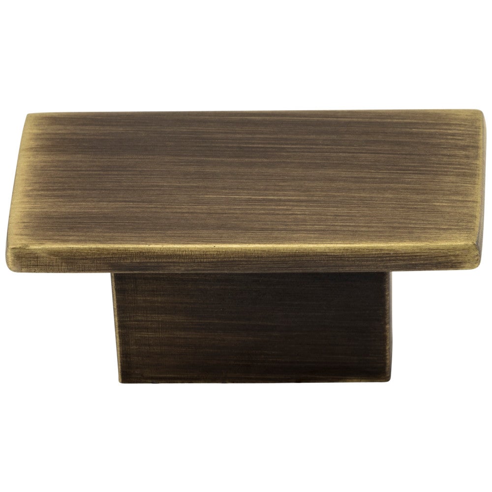 Hardware Resources 1-9/16" Overall Length Satin Nickel Rectangle Mirada Cabinet Knob