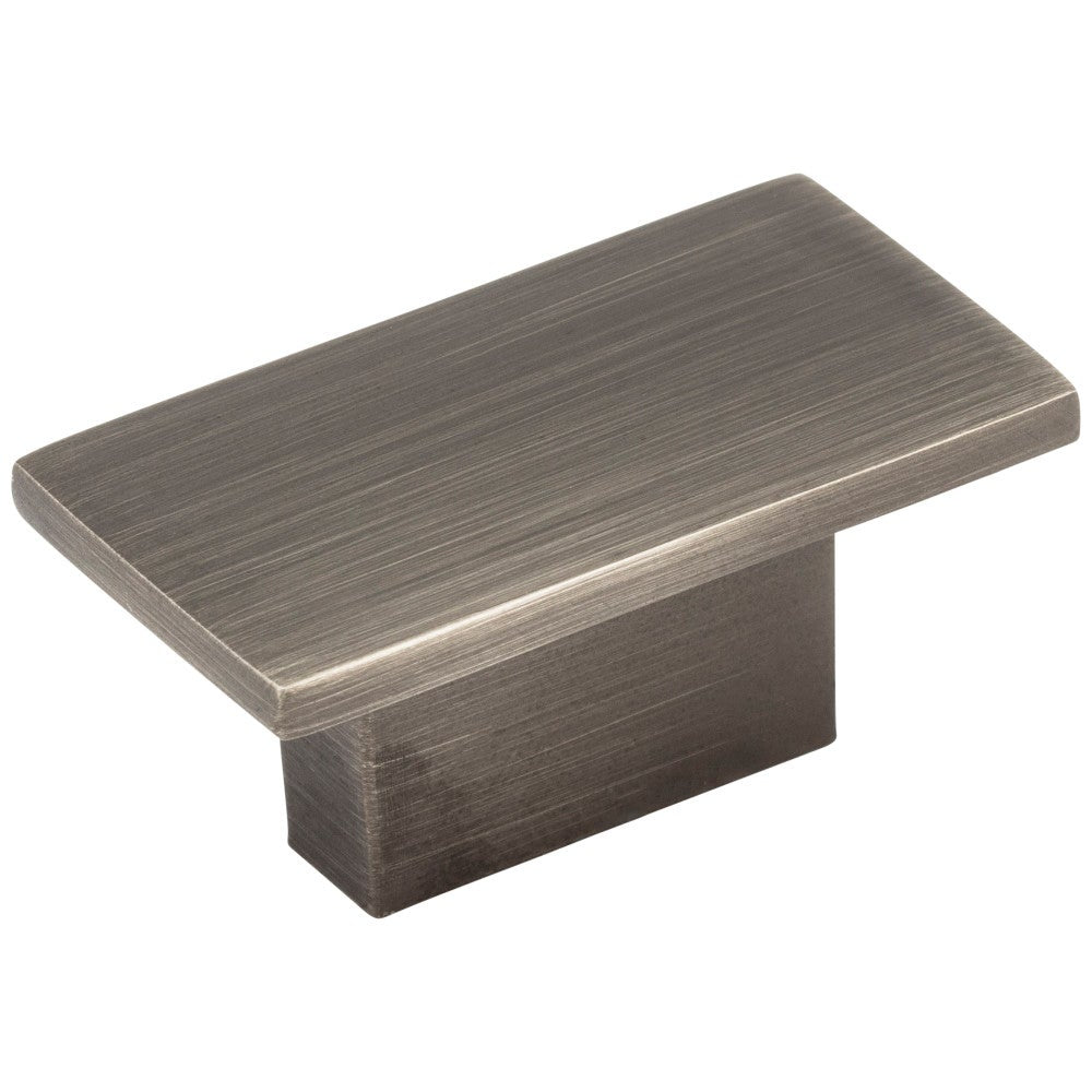 Hardware Resources 1-9/16" Overall Length Satin Nickel Rectangle Mirada Cabinet Knob