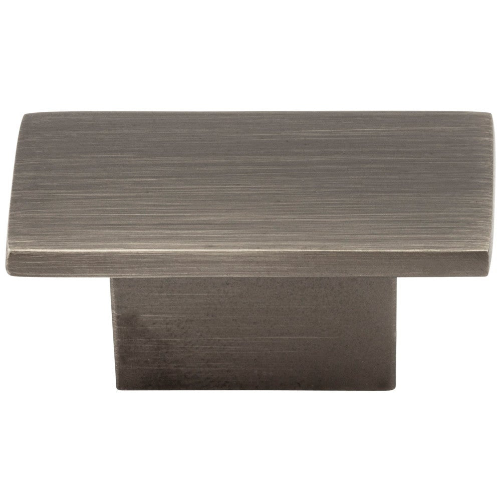 Hardware Resources 1-9/16" Overall Length Satin Nickel Rectangle Mirada Cabinet Knob