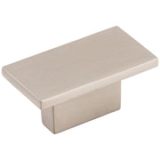 Hardware Resources 1-9/16" Overall Length Satin Nickel Rectangle Mirada Cabinet Knob