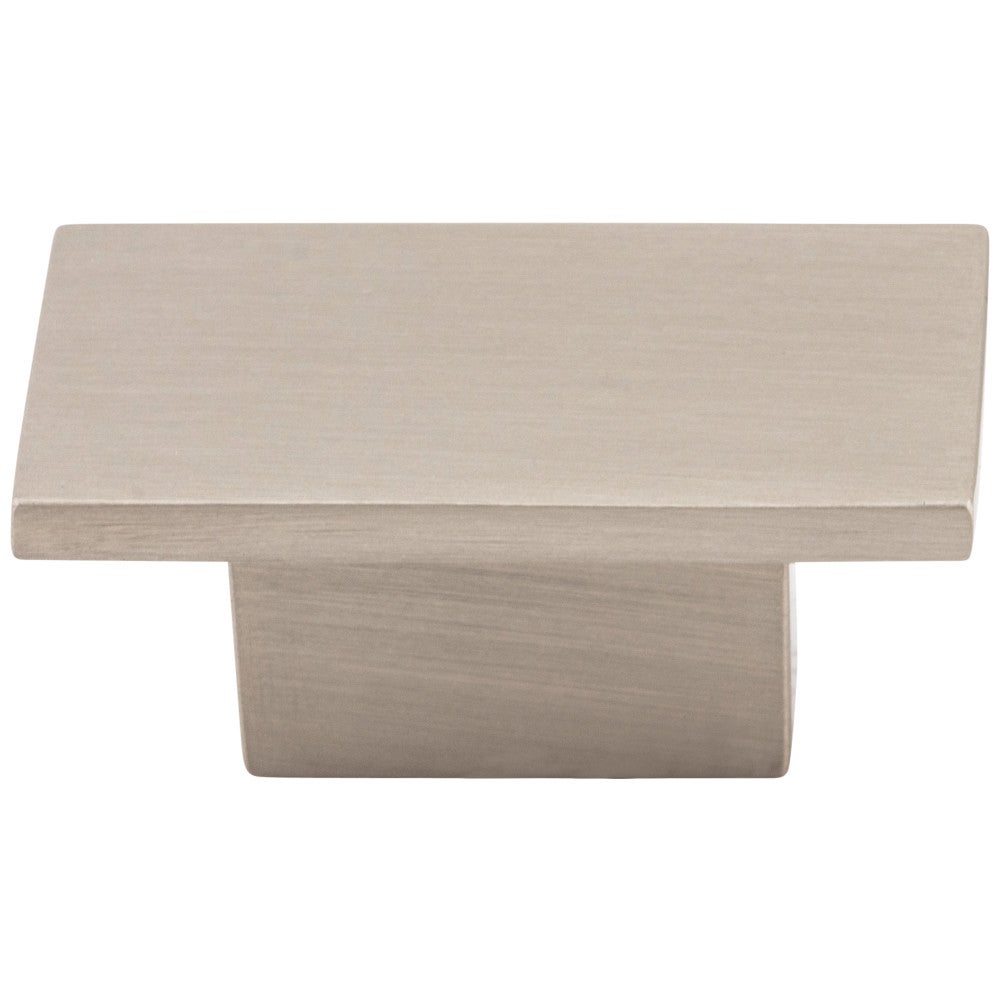 Hardware Resources 1-9/16" Overall Length Satin Nickel Rectangle Mirada Cabinet Knob