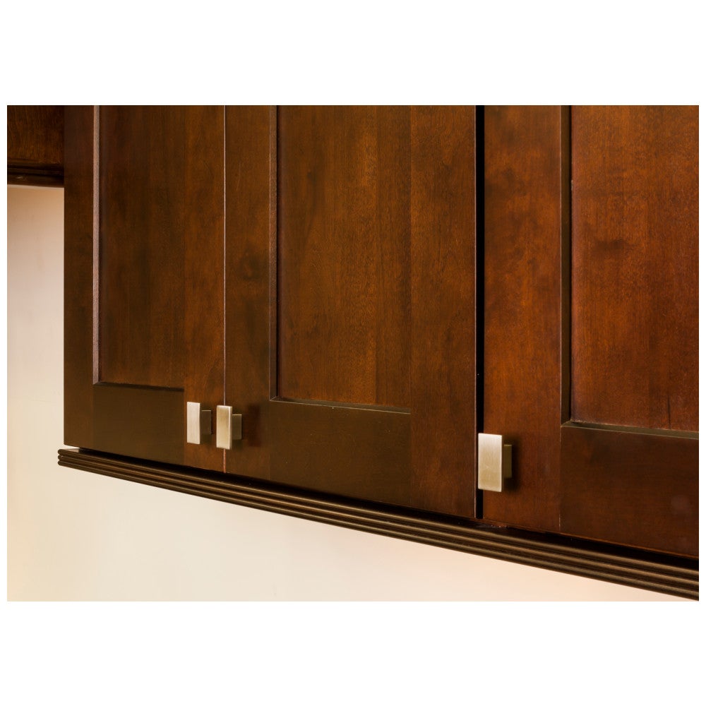 Hardware Resources 1-9/16" Overall Length Satin Nickel Rectangle Mirada Cabinet Knob