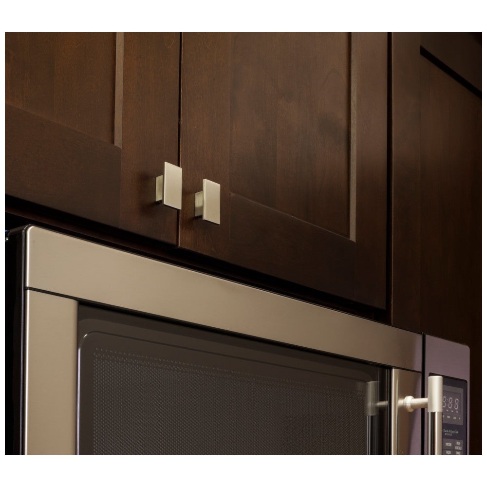 Hardware Resources 1-9/16" Overall Length Satin Nickel Rectangle Mirada Cabinet Knob