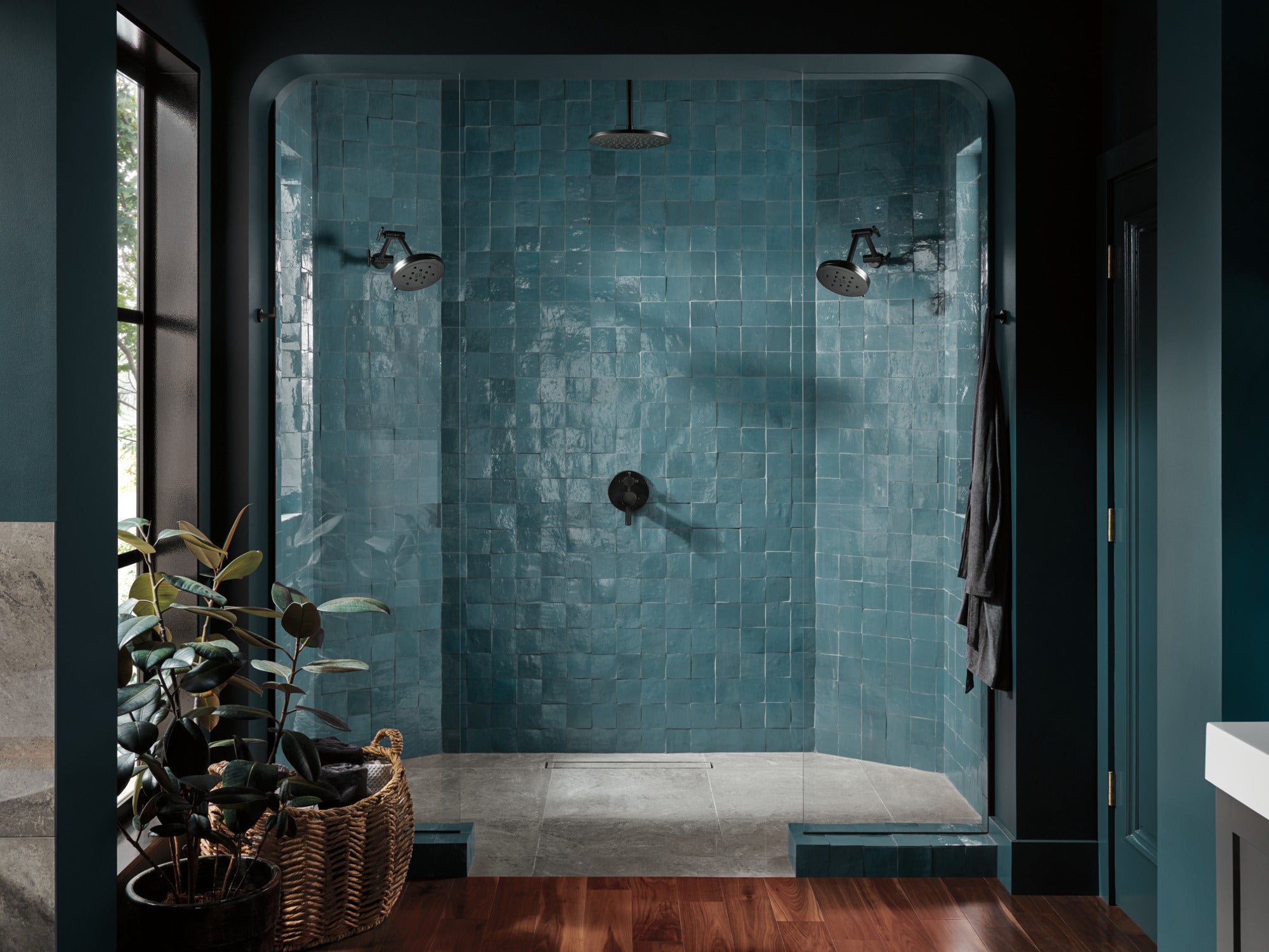 Brizo Other 8” H<sub>2</sub>Okinetic<sup>®</sup> Round Multi-Function Wall Mount Showerhead