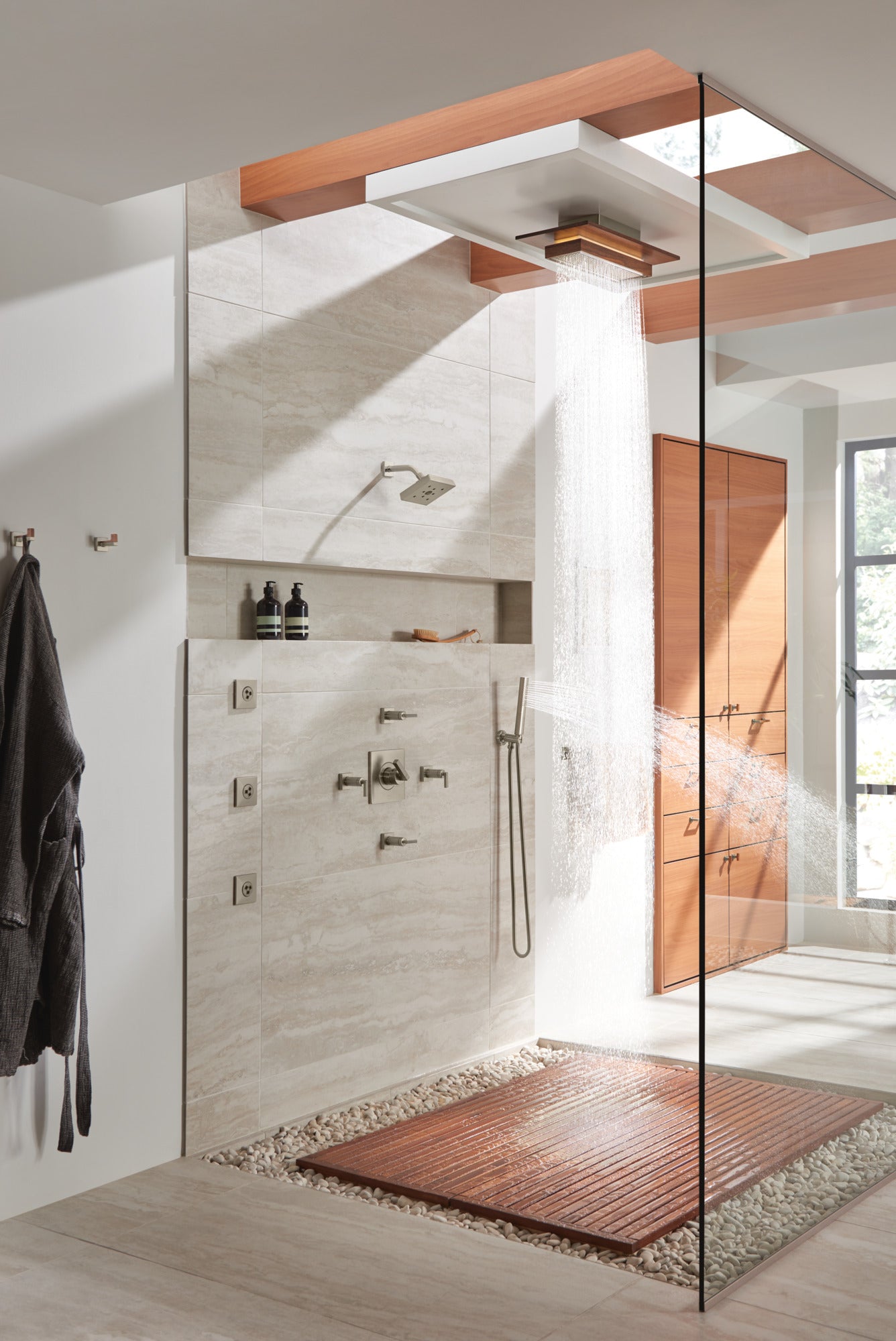 Brizo Frank Lloyd Wright® 21” Single-Function Raincan Shower Head with Integrated Lighting - 1.75 GPM