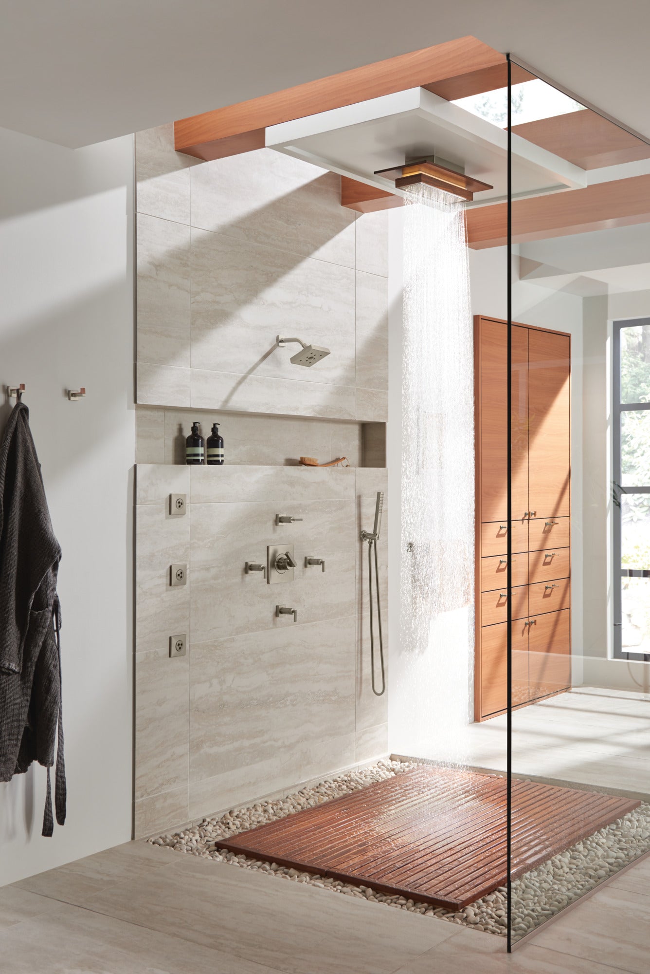 Brizo Frank Lloyd Wright® 21” Single-Function Raincan Shower Head with Integrated Lighting - 1.75 GPM