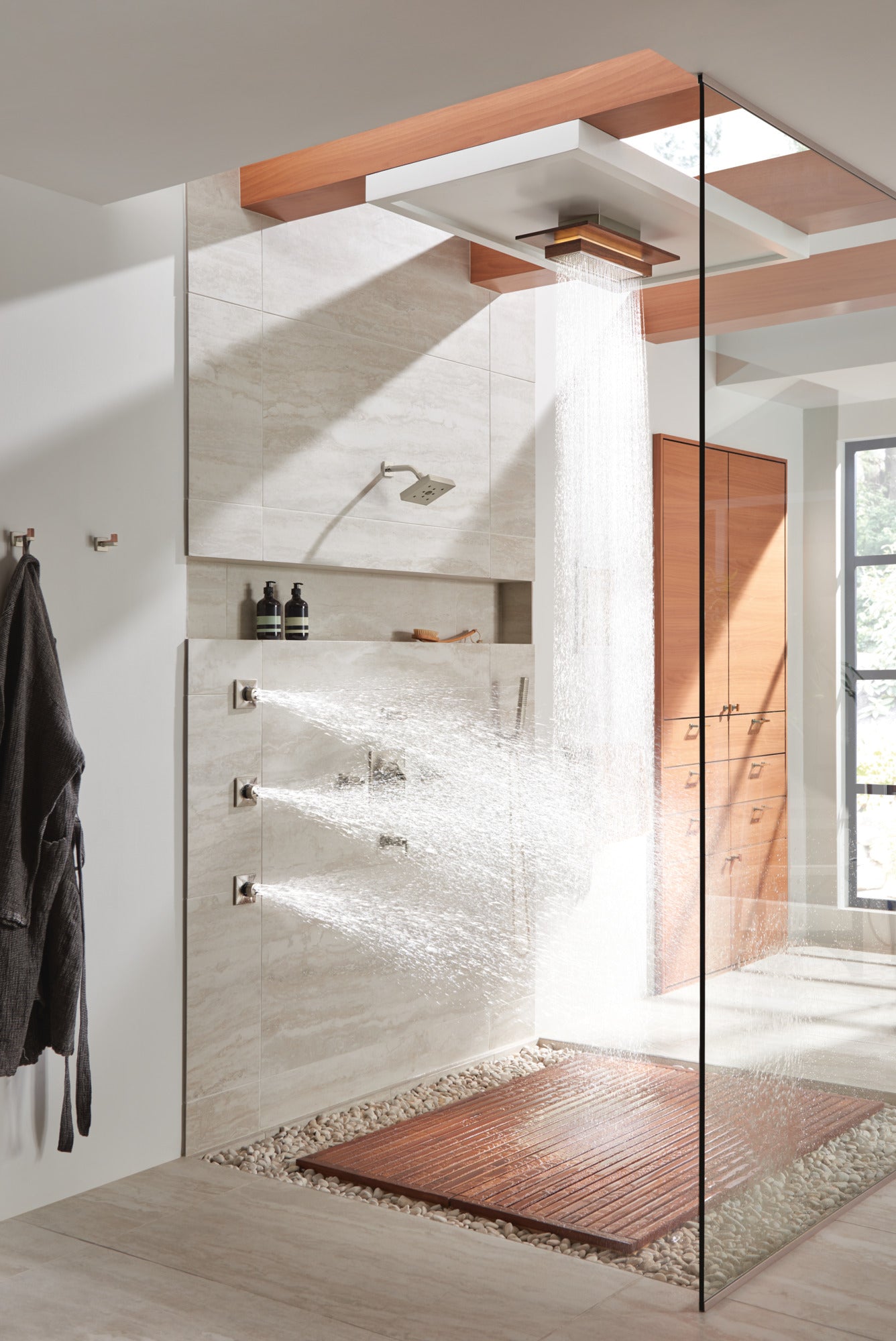Brizo Frank Lloyd Wright® 21” Single-Function Raincan Shower Head with Integrated Lighting - 1.75 GPM