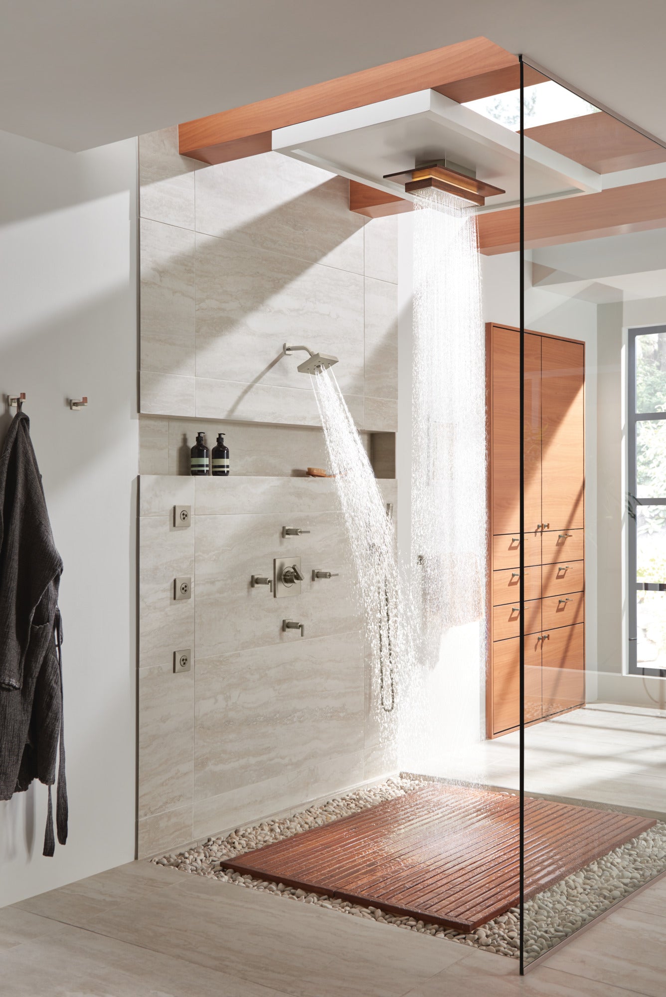 Brizo Frank Lloyd Wright® 21” Single-Function Raincan Shower Head with Integrated Lighting - 1.75 GPM