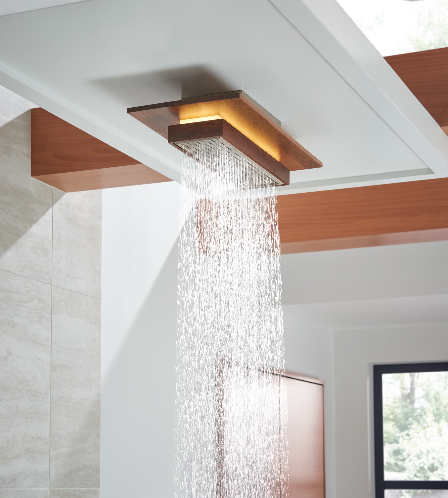 Brizo Frank Lloyd Wright® 21” Single-Function Raincan Shower Head with Integrated Lighting - 1.75 GPM