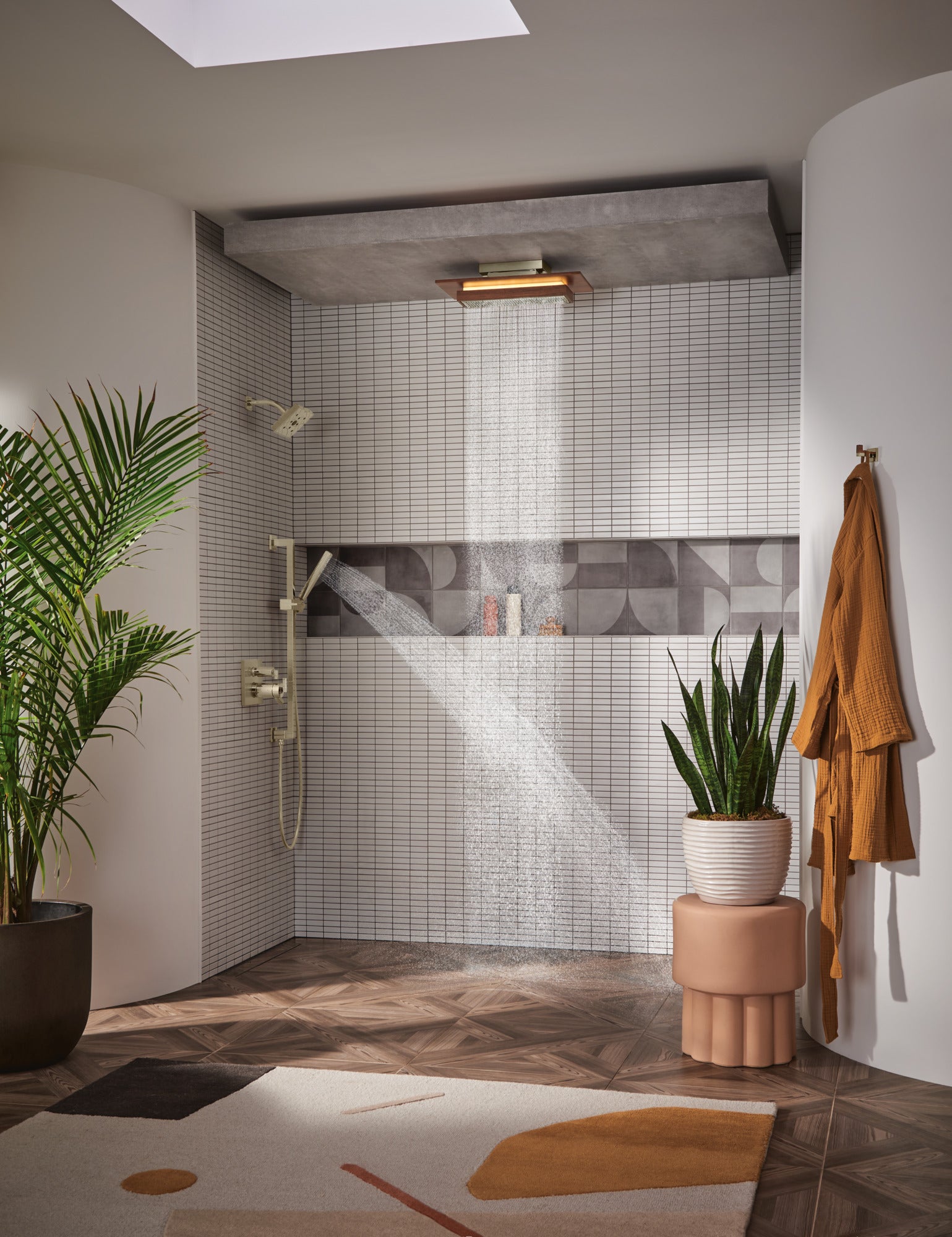Brizo Frank Lloyd Wright® 21” Single-Function Raincan Shower Head with Integrated Lighting - 1.75 GPM