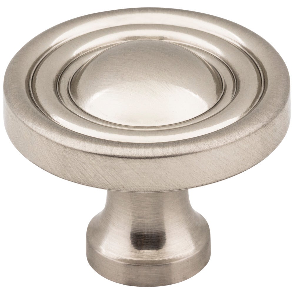 Hardware Resources 1-3/8" Diameter Satin Nickel Round Bella Cabinet Knob