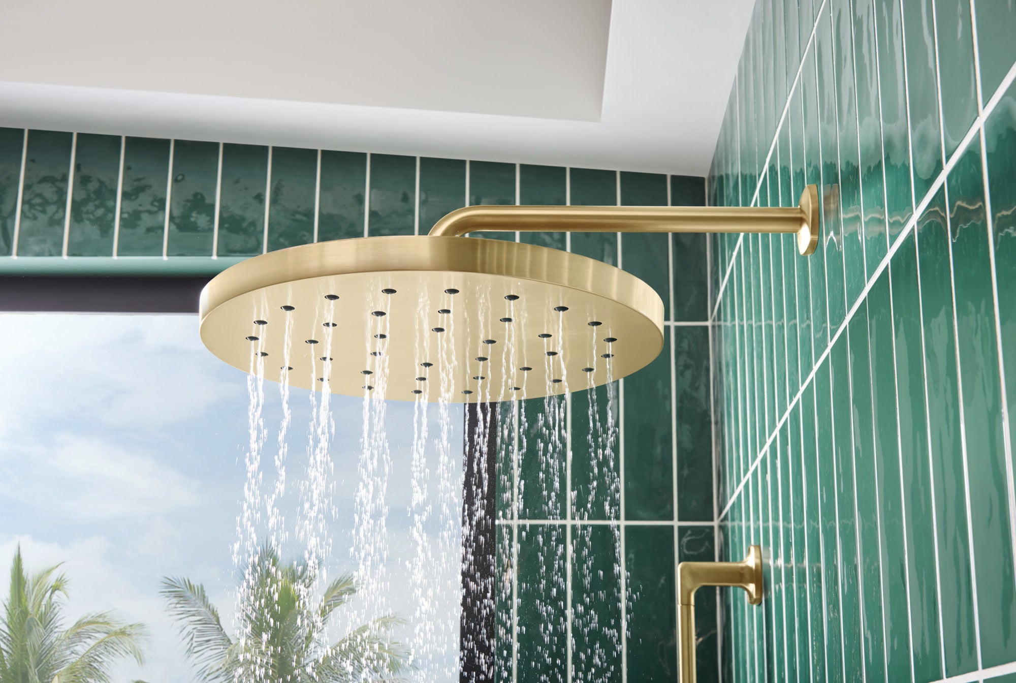 Brizo Essential™ Shower 14” Linear Round H2OKinetic® Single-Function Raincan Shower Head 2.5 GPM