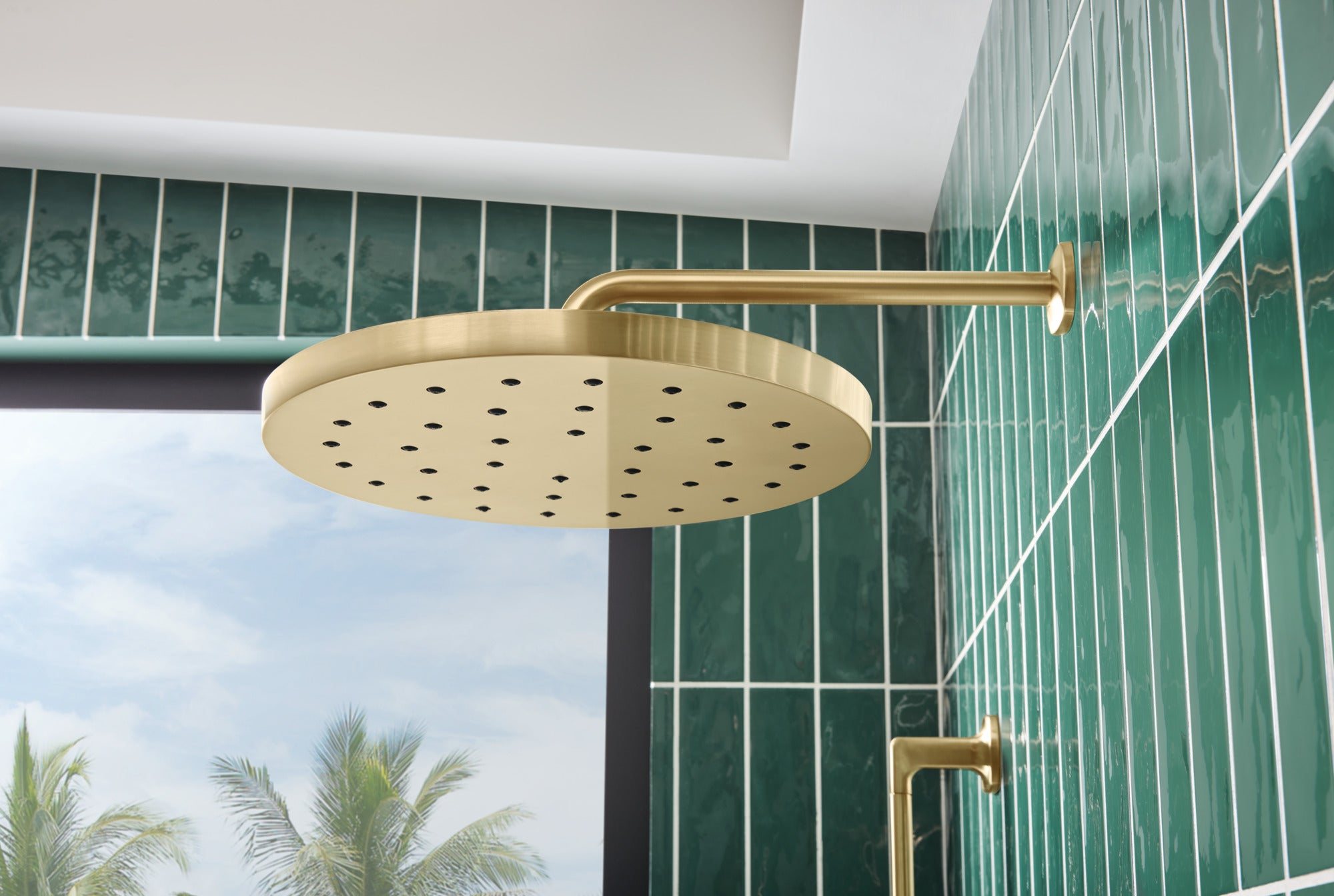Brizo Essential™ Shower 14” Linear Round H2OKinetic® Single-Function Raincan Shower Head 2.5 GPM