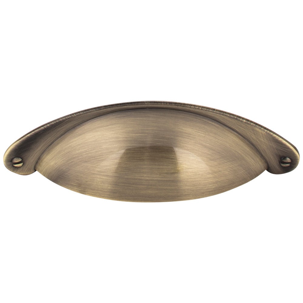 Hardware Resources 3" Center-to-Center Satin Nickel Lyon Cabinet Cup Pull