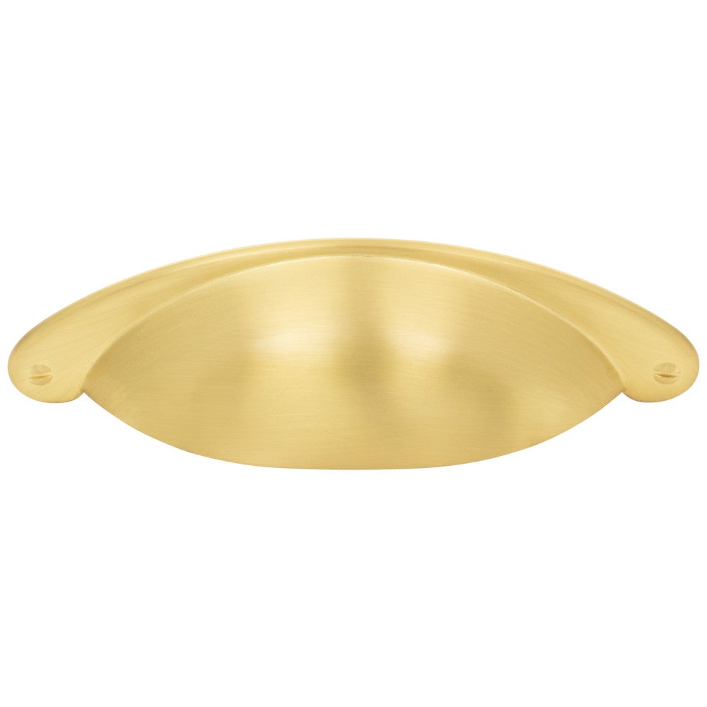 Hardware Resources 3" Center-to-Center Satin Nickel Lyon Cabinet Cup Pull