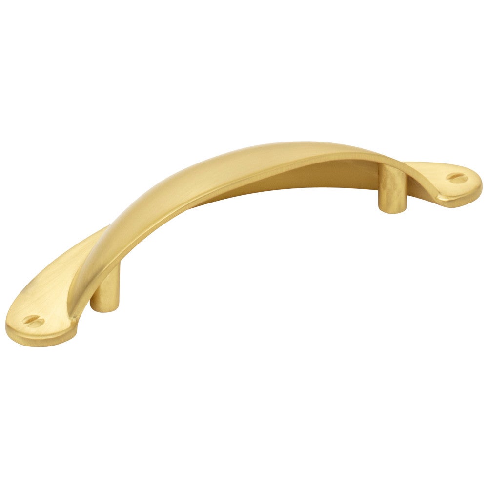 Hardware Resources 3" Center-to-Center Satin Nickel Lyon Cabinet Cup Pull