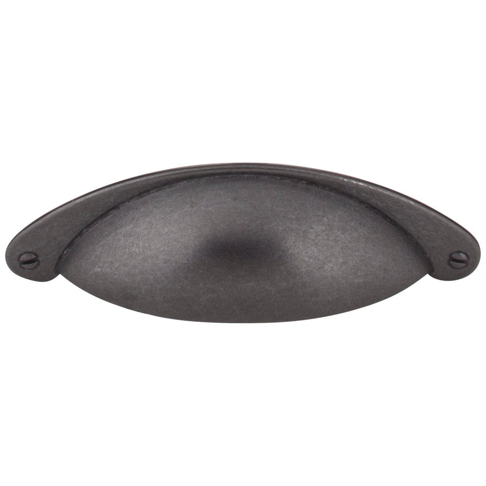 Hardware Resources 3" Center-to-Center Satin Nickel Lyon Cabinet Cup Pull