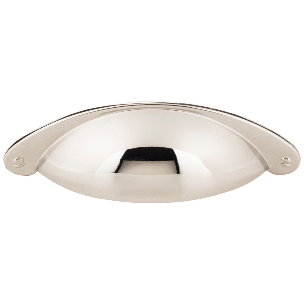 Hardware Resources 3" Center-to-Center Satin Nickel Lyon Cabinet Cup Pull