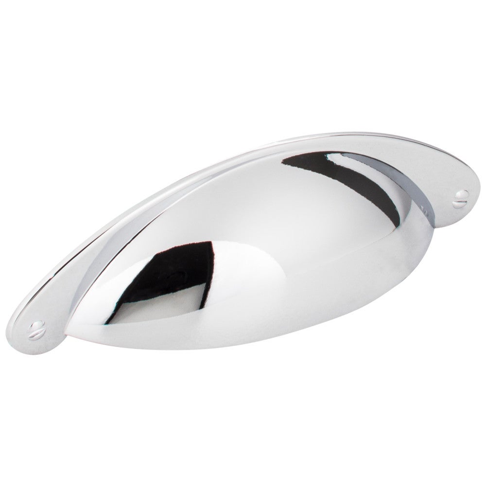 Hardware Resources 3" Center-to-Center Satin Nickel Lyon Cabinet Cup Pull