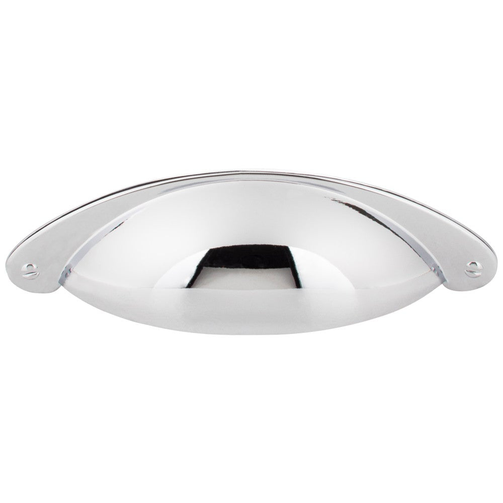 Hardware Resources 3" Center-to-Center Satin Nickel Lyon Cabinet Cup Pull