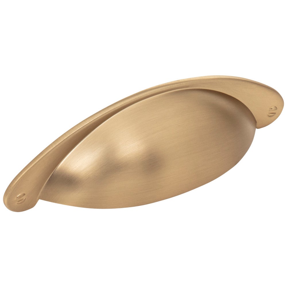 Hardware Resources 3" Center-to-Center Satin Nickel Lyon Cabinet Cup Pull
