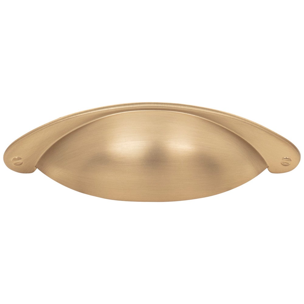 Hardware Resources 3" Center-to-Center Satin Nickel Lyon Cabinet Cup Pull